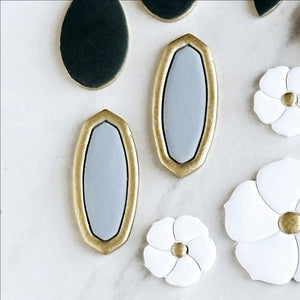 April Surprise Box Cutters | Pointy Slim Faceted Squoval Halo