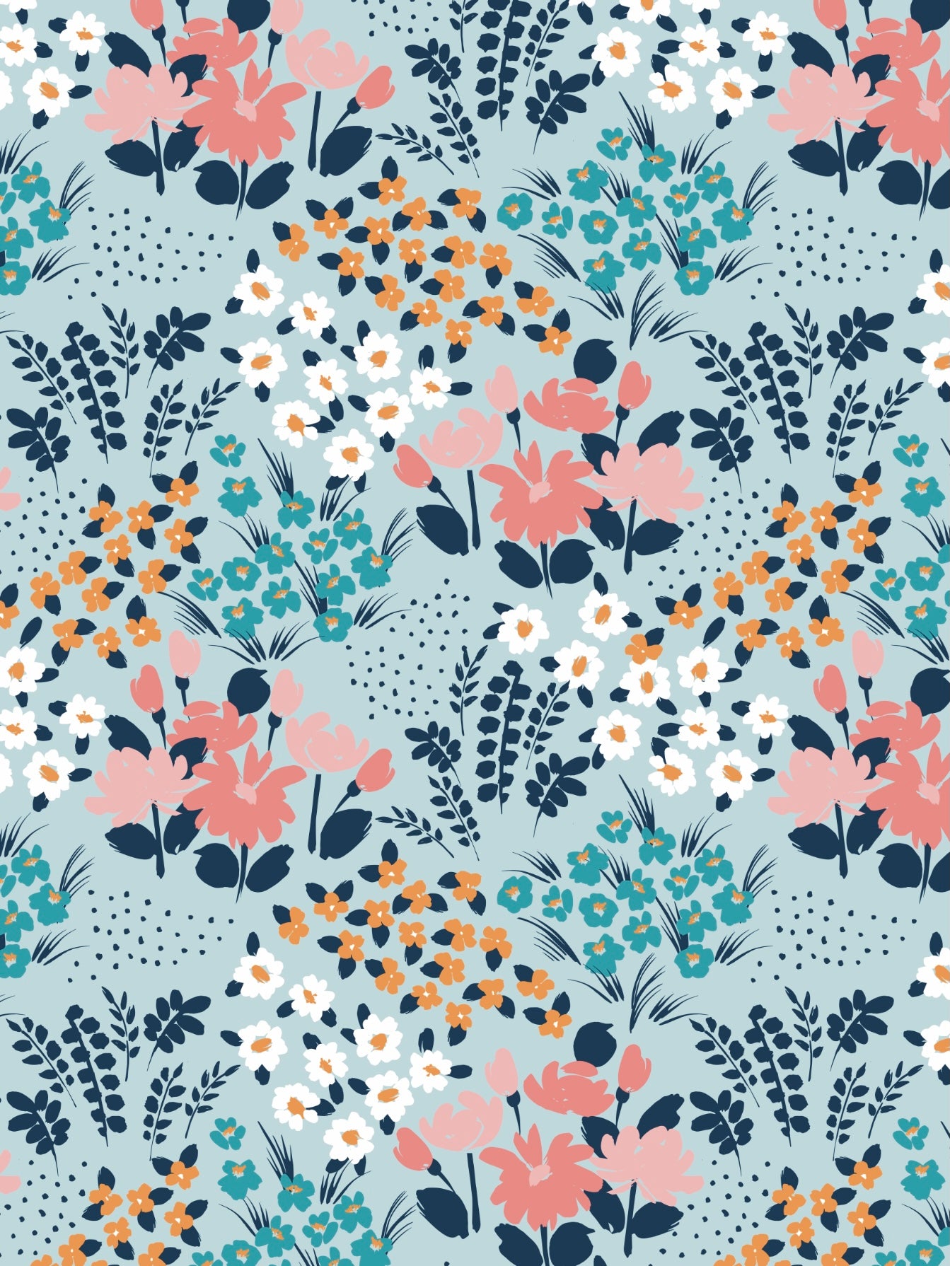 Image Transfers | RPC2 - Pale Blue & Salmon