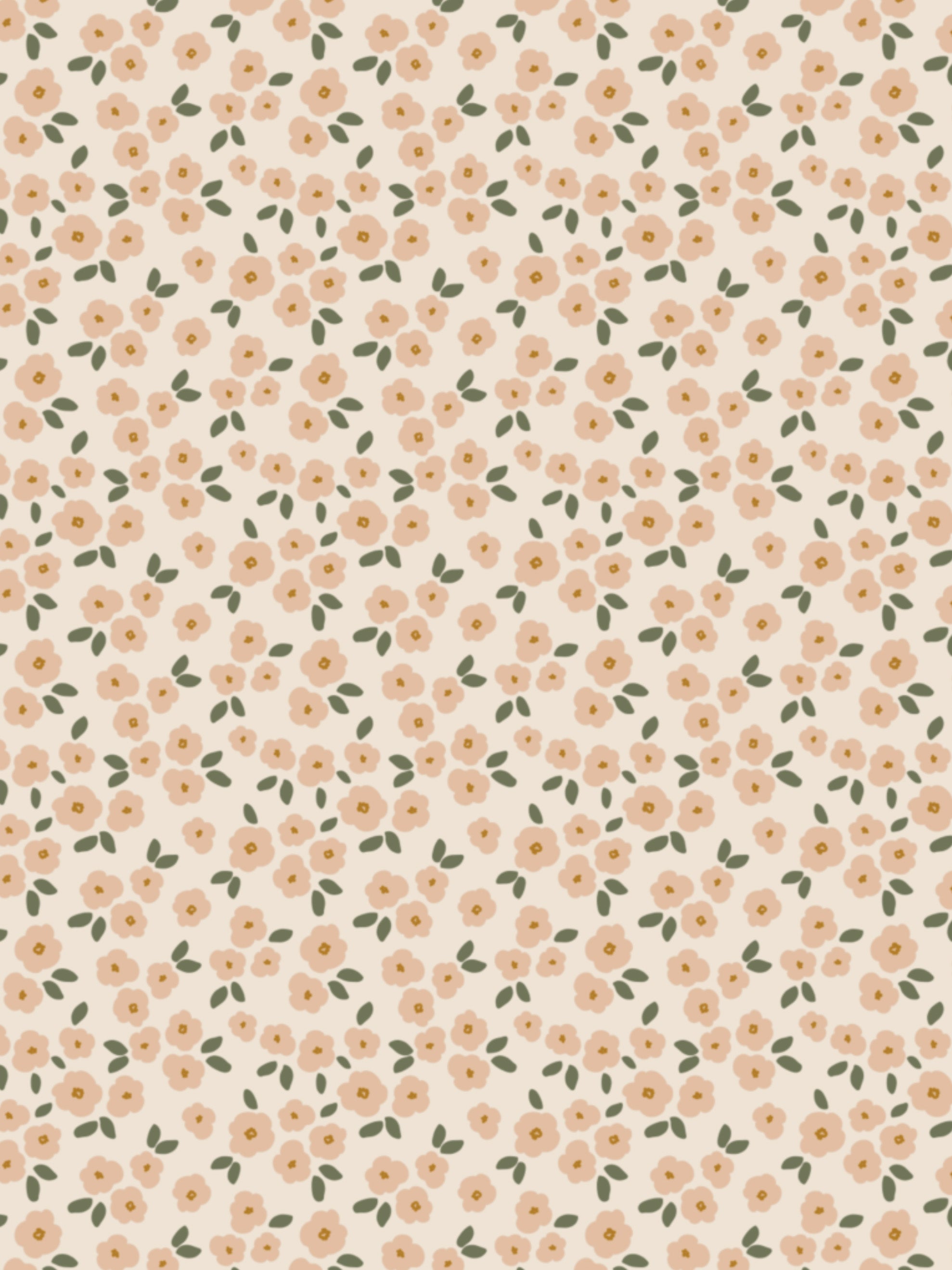 Image Transfers | SFB Peach & Green Floral Doodle