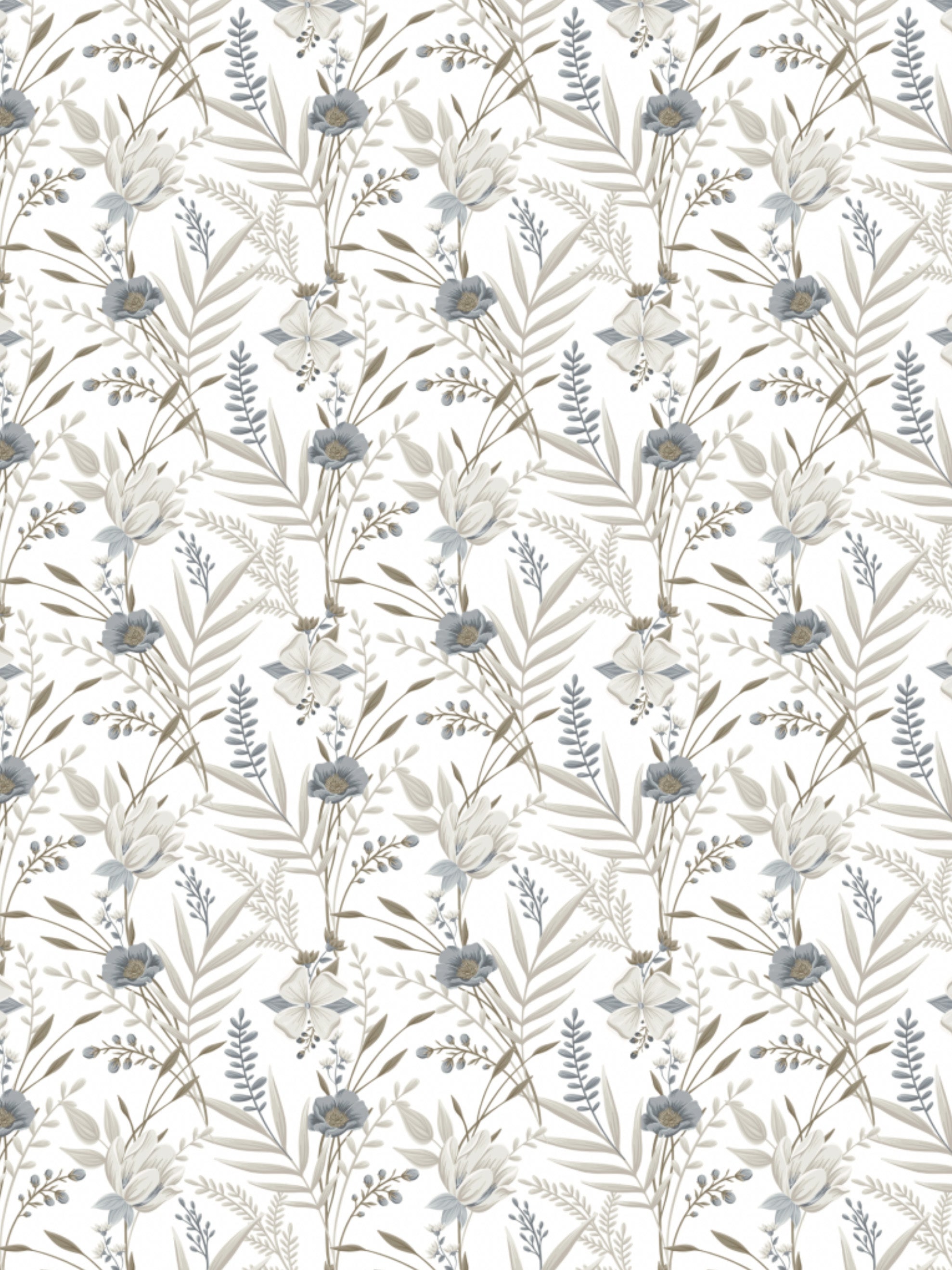 Image Transfers | SFB Pale Blue & Neutral Florals