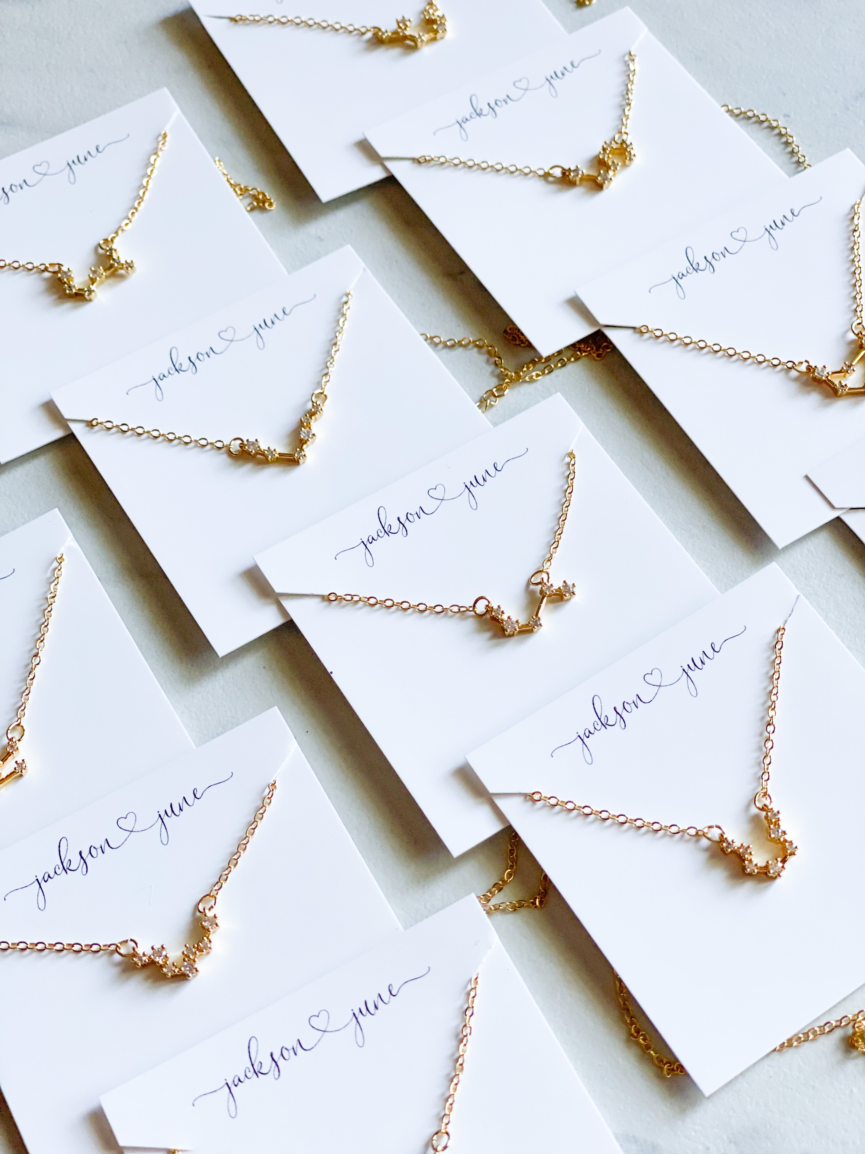 Timeless Glam | Dainty Crystal Zodiac Constellation Necklace