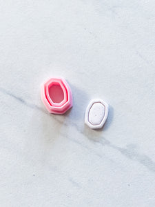 Halo Stud Cutters | Pointy Faceted Squoval