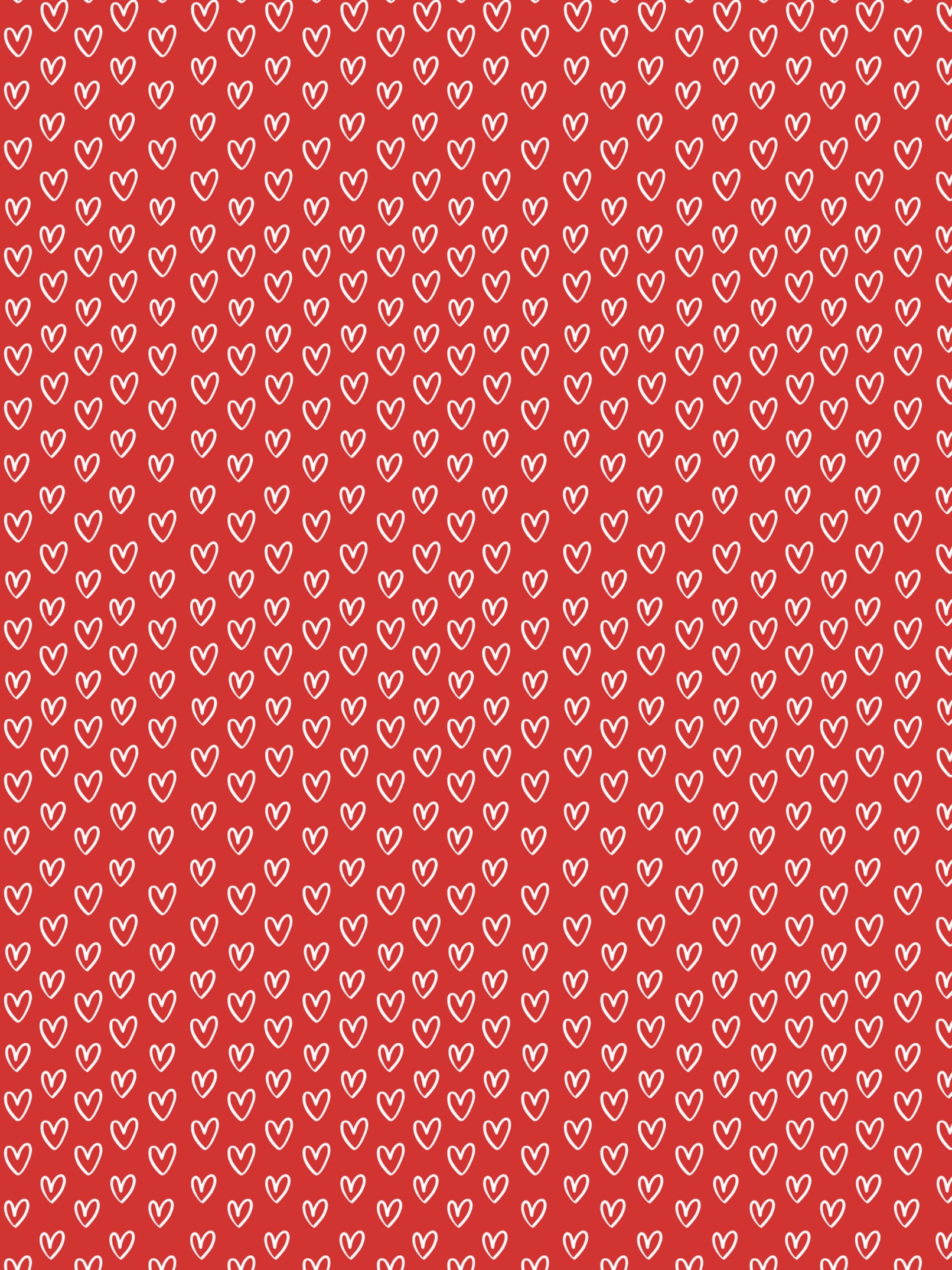 Image Transfers | White Hearts on Red