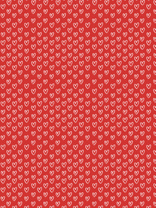Image Transfers | White Hearts on Red