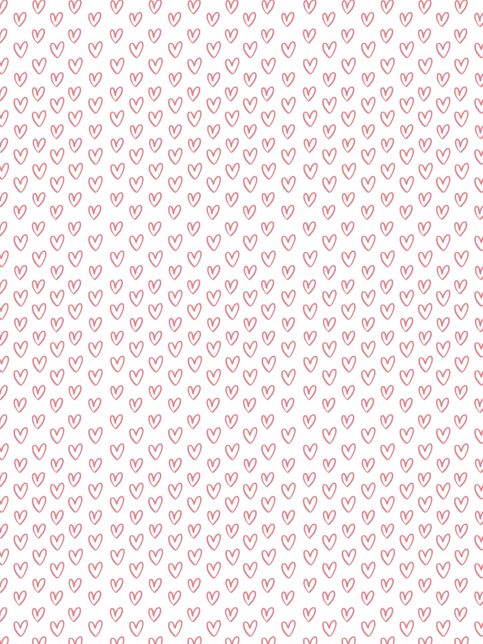 Image Transfers | Red Hearts on White