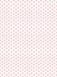 Image Transfers | Red Hearts on White