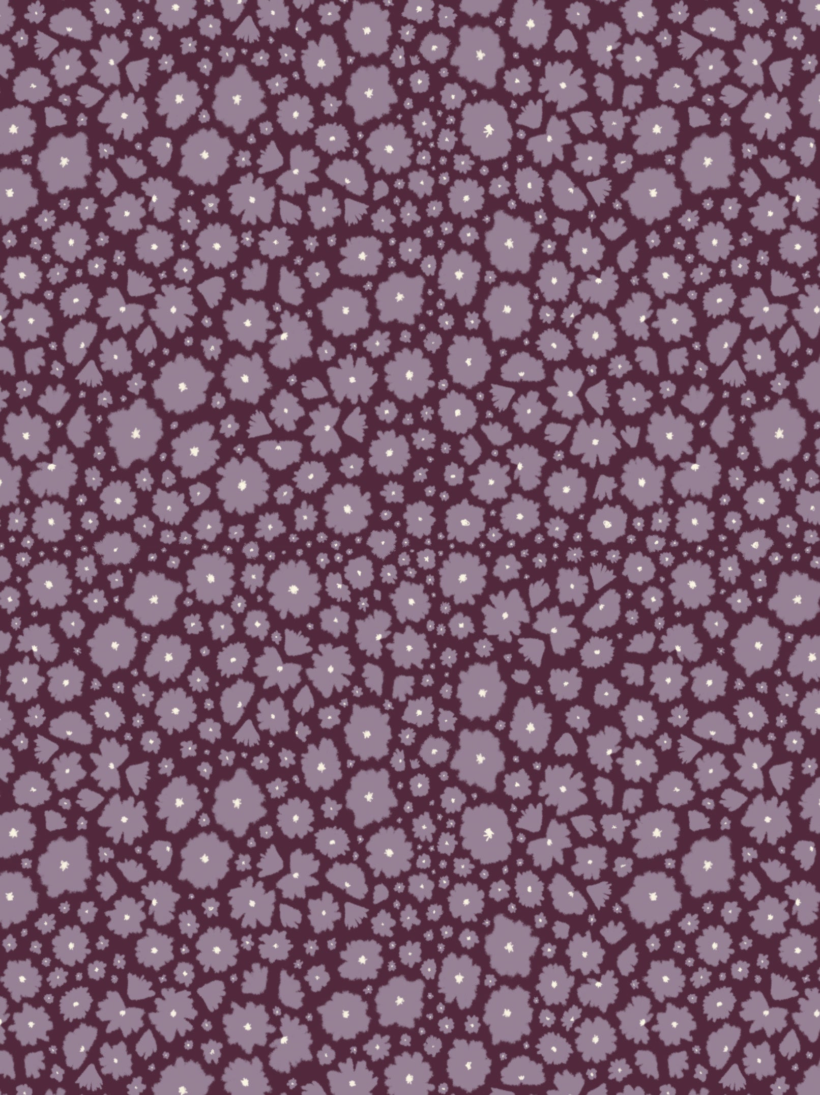 Image Transfers | Purple Floral Doodle