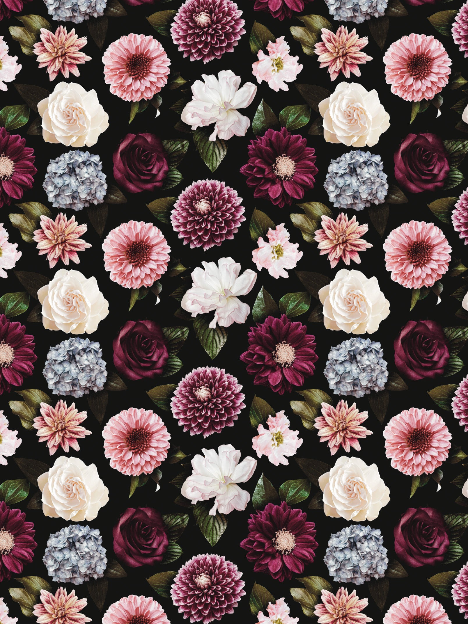 Image Transfers - RF11 Realistic Floral Purple Dahlia