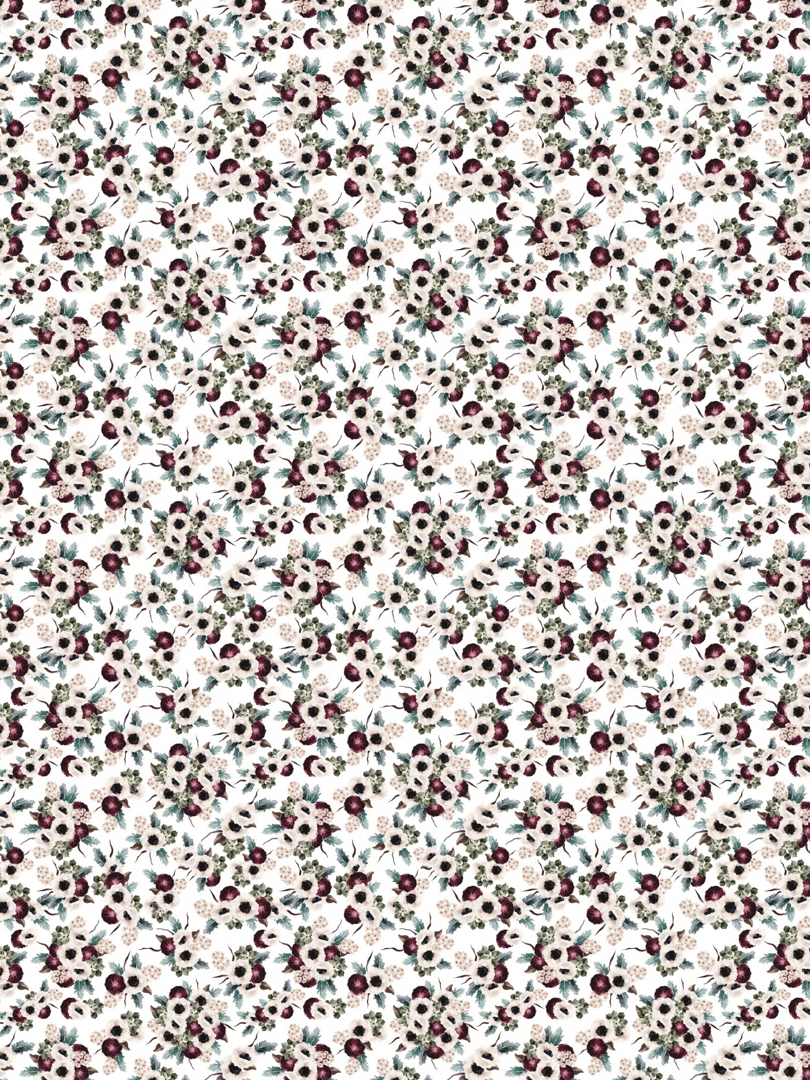 Image Transfers | White & Purple Anenomes