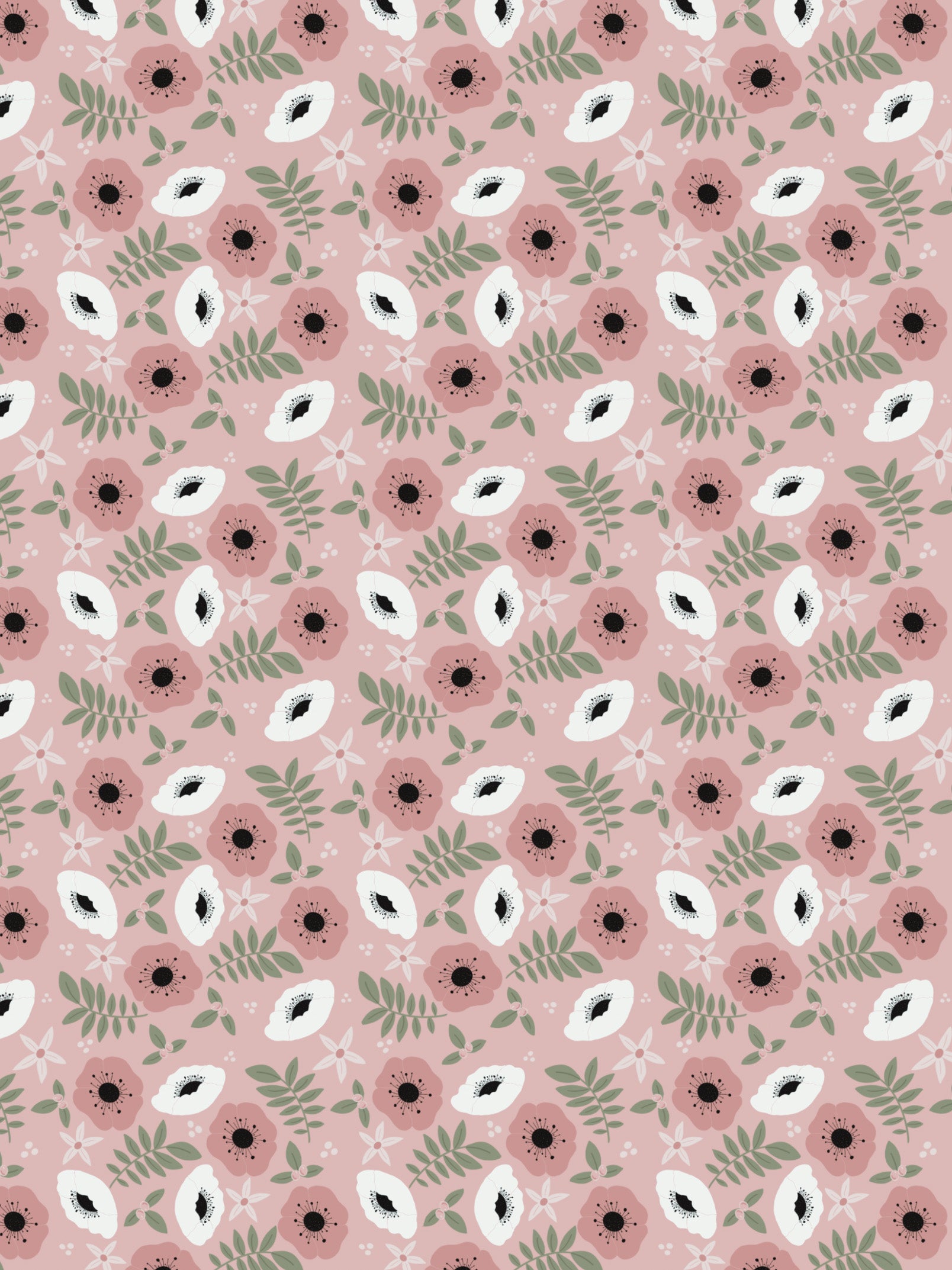 Image Transfers - W/C22 Pink Anenomes