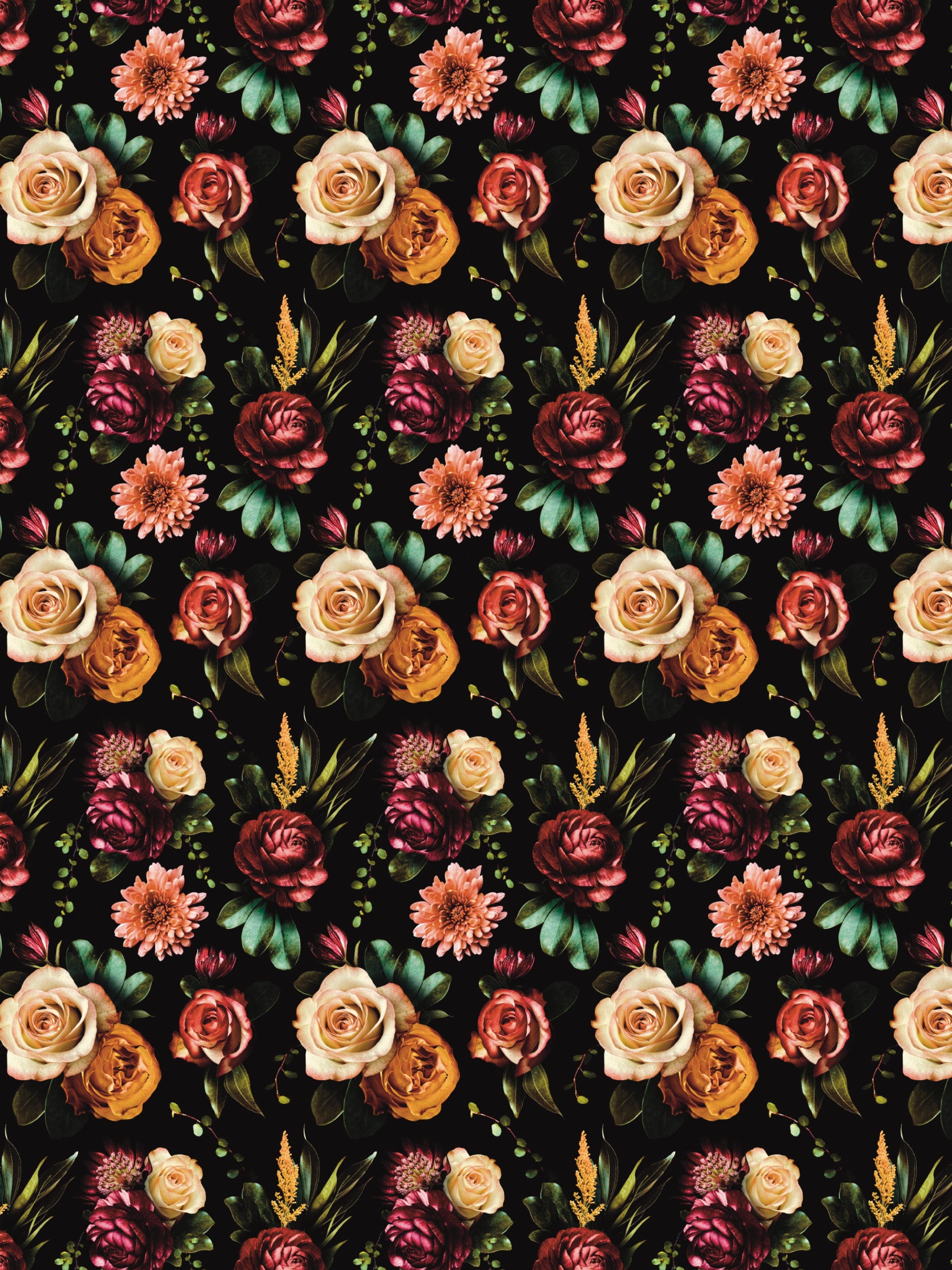 Image Transfers - RF5 Realistic Floral Mustard Roses