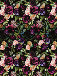 Image Transfers - RF7 Realistic Floral Purple Textured Florals