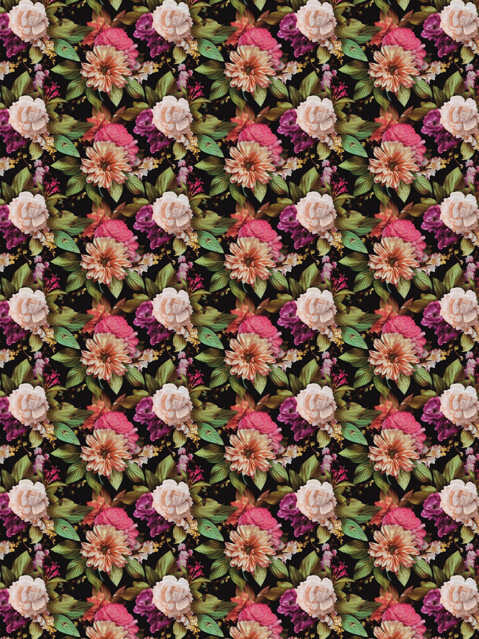 Image Transfers - RF2 Realistic Floral Peach Dahlias