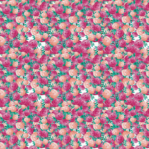 Image Transfers | Magenta & Salmon Roses