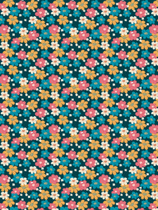 Image Transfers | Blue, Pink and Yellow Floral Doodle