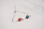 Load image into Gallery viewer, Red White &amp; Blue Beaded Bracelet
