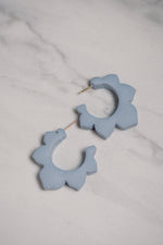 Load image into Gallery viewer, Dusty Blue Chunky Hoops
