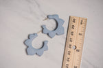 Load image into Gallery viewer, Dusty Blue Chunky Hoops
