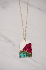 Load image into Gallery viewer, Flowers Bougainvillea Inspired Architecture Necklace
