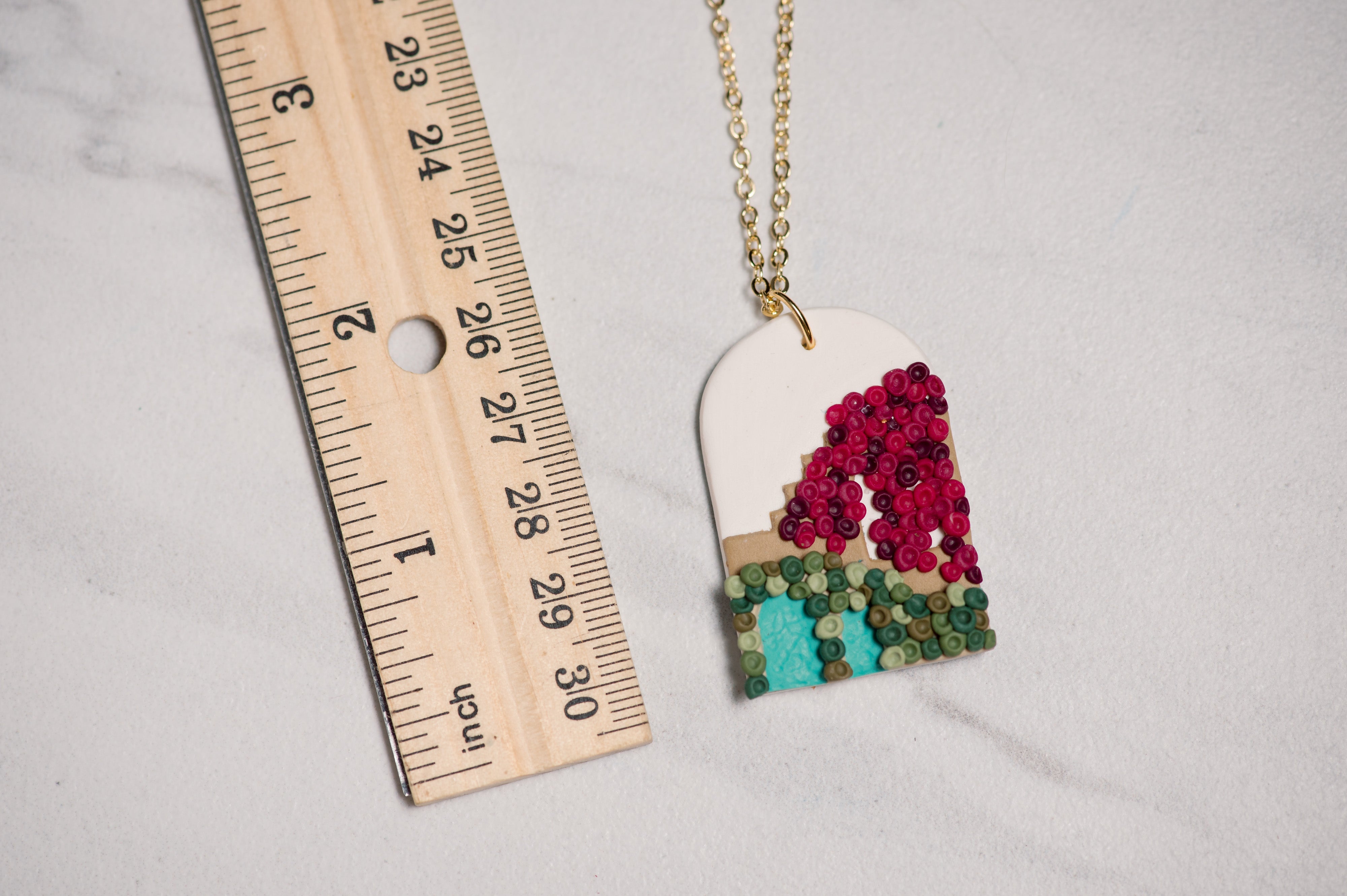 Flowers Bougainvillea Inspired Architecture Necklace